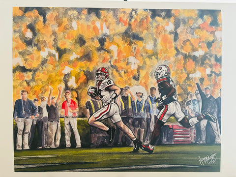 2024 Jason M. "Brock vs. Auburn" Artwork- 12x18in