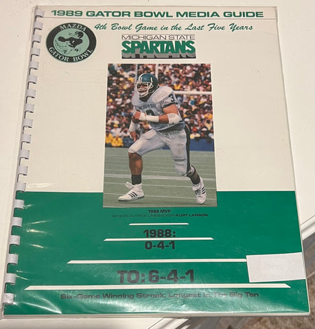 1989 JN MSU Variant Gator Bowl Media Guide