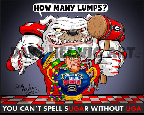 2025 Dave Helwig “Lumps” Sugar Bowl Artwork 11x14in