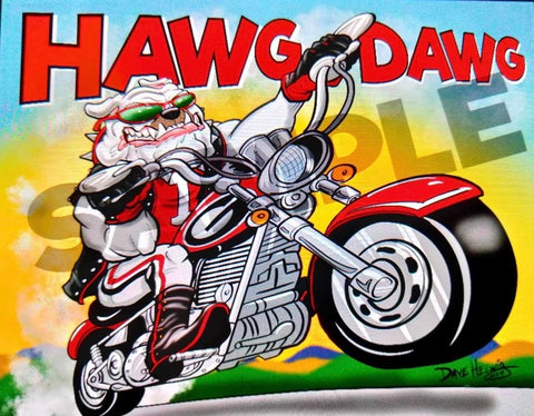2023 Dave Helwig 'Hawg Dawg' Artwork 11x14in