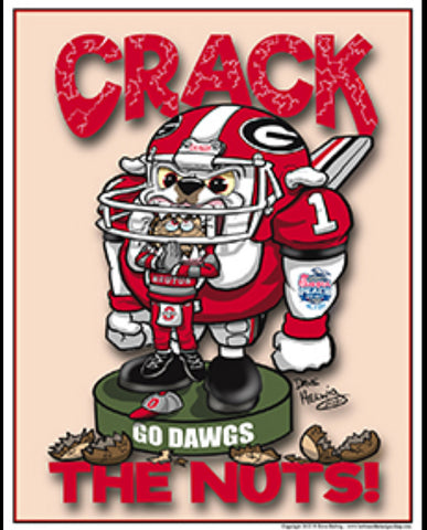 2022 Dave Helwig "Crack the Nuts!" Artwork 11x14