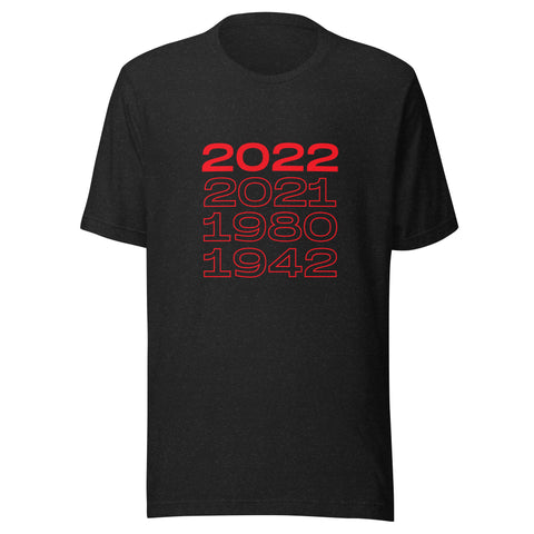 National Championship Years 2022, 2021, 1980, 1942 T-Shirt