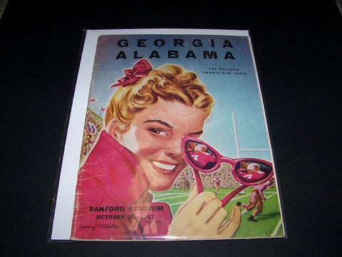 1947 Georgia Bulldogs vs. alabama program