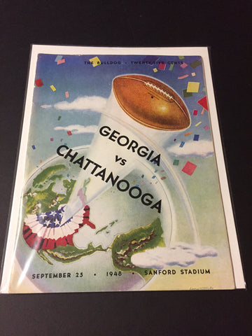 1948 Georgia Bulldogs Football Program vs. Chattanooga