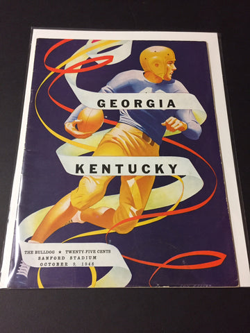 1948 Georgia Bulldogs Football Program vs. Kentucky