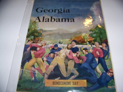 1953 Georgia Bulldogs Football Program vs. Alabama