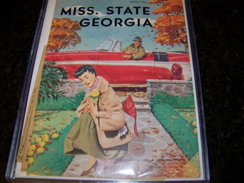 1956 Georgia Bulldogs Football Program vs. Miss. State