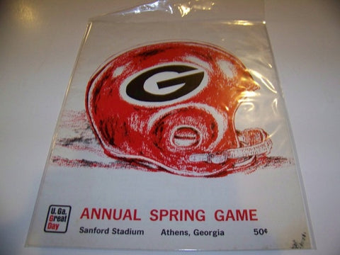 1966 Georgia Bulldogs Football Program Spring Game