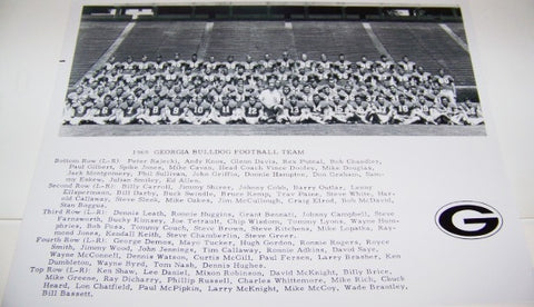1969 Team Photo w/ Player Names with matte