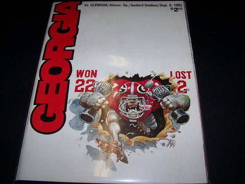 1982 Georgia Bulldogs vs clemson
