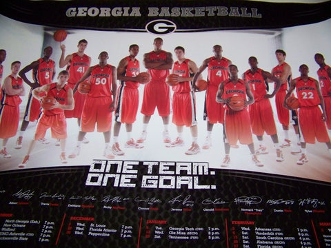 2009 Georgia Basketball Poster