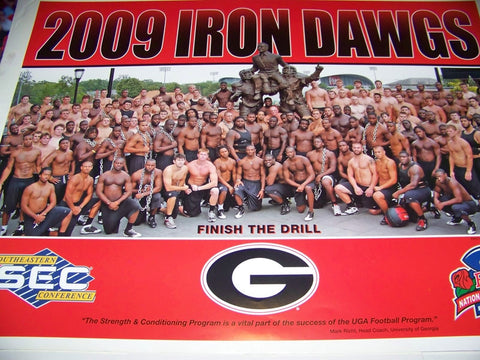 2009 Georgia Bulldogs Iron Dawgs poster