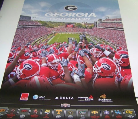 2009 Georgia Football Poster