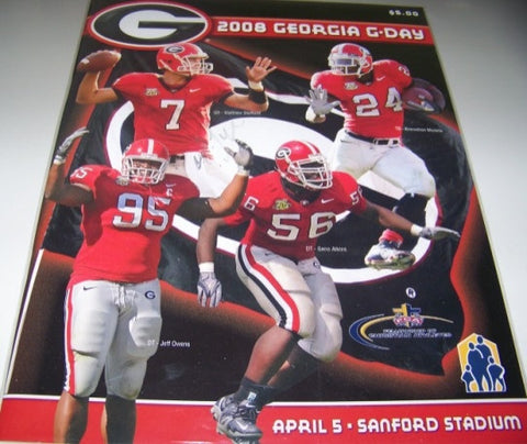 2008 DeAngelo Tyson Autographed G Day Game Program