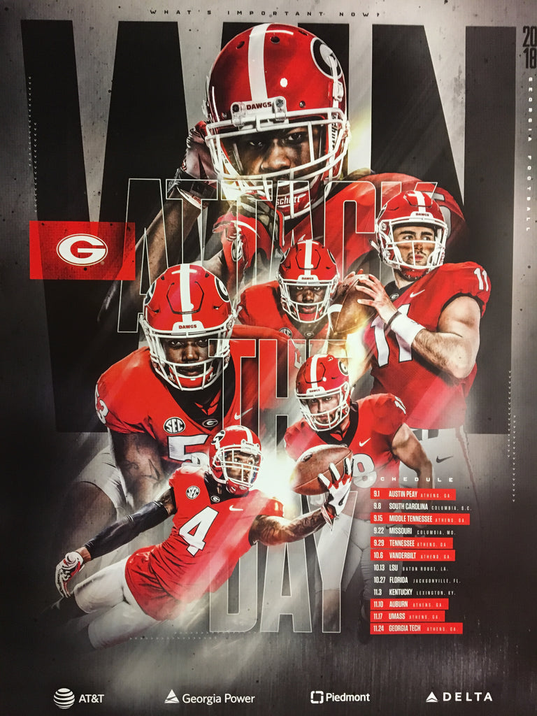 2018 Football Team Schedule Poster Between The Hedges Shop 2018-football-team-schedule-poster-between-the-hedges-shop