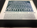 1983-84 Cotton Bowl Champions Team Roster w/ Player Names 8x10 photo with matte