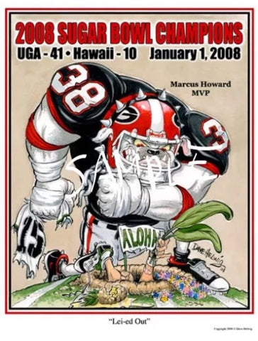 2008 Dave Helwig 'Lei-ed Out' Sugar Bowl Champions Blackout