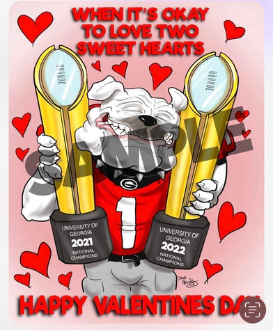2023 Dave Helwig "Love Two" National Championship Art 11x14in.