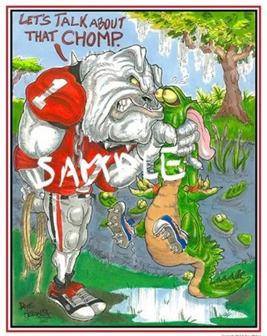 2013 Dave Helwig ‘Let’s Talk About The Chomp’ Print Art