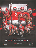 2020 Rare Football Team Schedule Posters - Lot of 2 total Offense & Defense