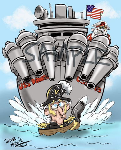 2019 Dave Helwig “USS Dawg” Georgia Bulldogs Artwork