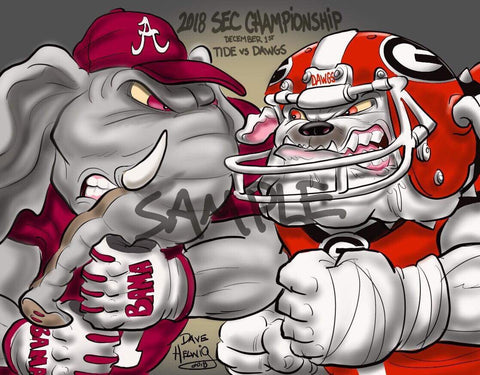 2018 Game Dave Helwig SEC Championship Georgia Bulldogs v Alabama