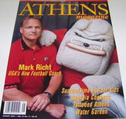 2001 Athens Magazine Mark Richt