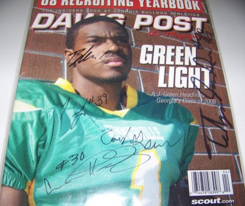 2008 Multiple Player Autographed Dawg Post