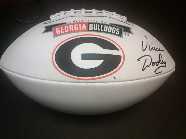 Vince Dooley Autographed Signed Georgia Bulldogs Deluxe Framed Red